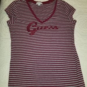 Guess Brand Capsleeve V-neck Tee